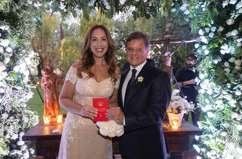  María Eugenia Vidal y Quique Sacco se casaron y tuvieron una fiesta íntima en San Antonio de Areco