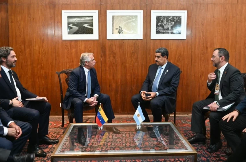  Alberto Fernández celebró el encuentro con Nicolás Maduro: «Los hermanos sean unidos»