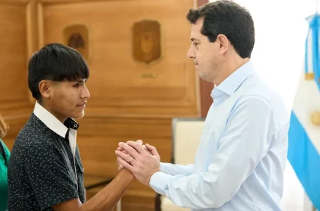 De Pedro recibió en la Casa Rosada al joven que perdió un ojo durante los incidentes en Jujuy