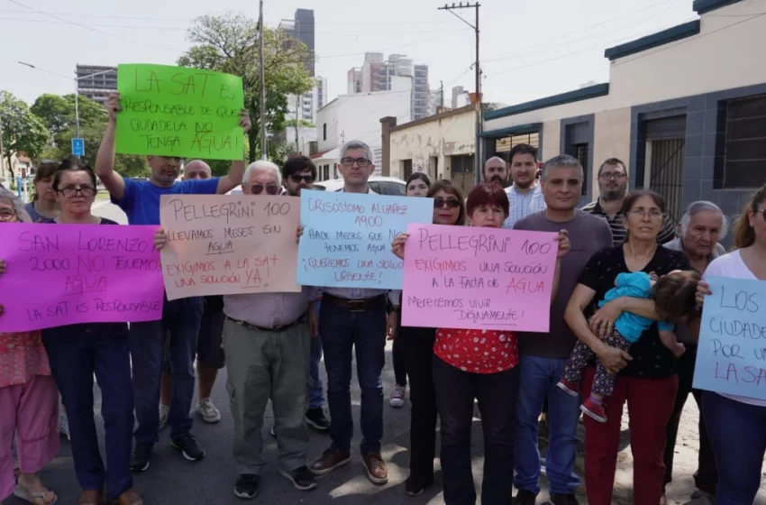  Vecinos de Ciudadela reclamaron por la falta de agua: «Es indescriptible la angustia que nos causa»