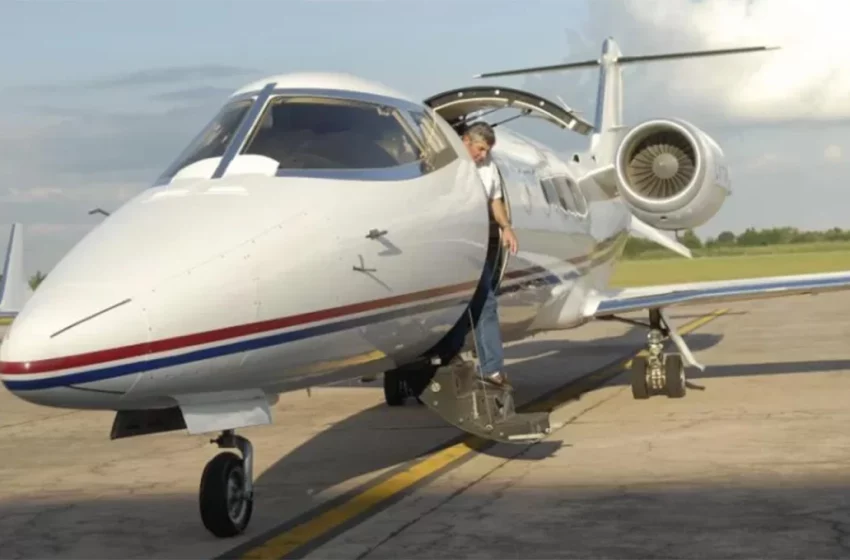  Viejas polémicas por el uso del avión sanitario de      la provincia