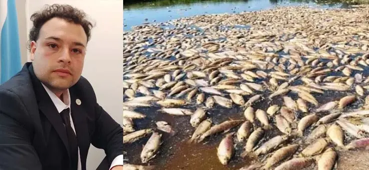  El legislador Cobos (PJ) contradice a funcionarios del gobierno: «la muerte de peces es por la vinaza, tenemos gente intoxicada en el Este tucumano»