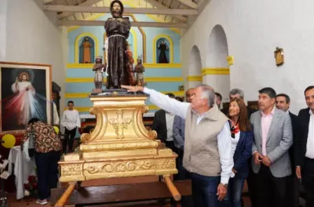 El gobernador Osvaldo Jaldo participó de la fiesta de San Francisco Solano en Trancas