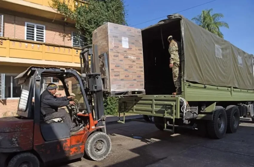  La comida en depósitos ya está siendo repartida en toda la provincia