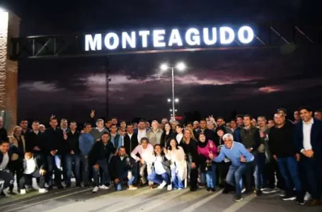 El gobernador, Jaldo inauguró varias obras en la comuna de Monteagudo