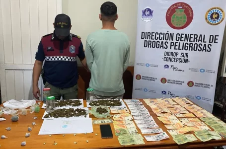 Operativo de la Didrop Sur desmantela red de narcotráfico en Juan Bautista Alberdi