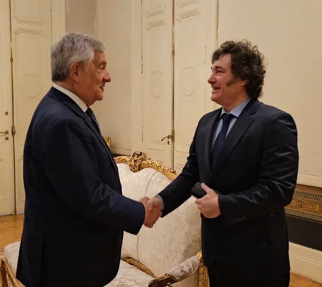  Javier Milei Fortalece la Alianza con Italia en Encuentro con Antonio Tajani en Casa Rosada