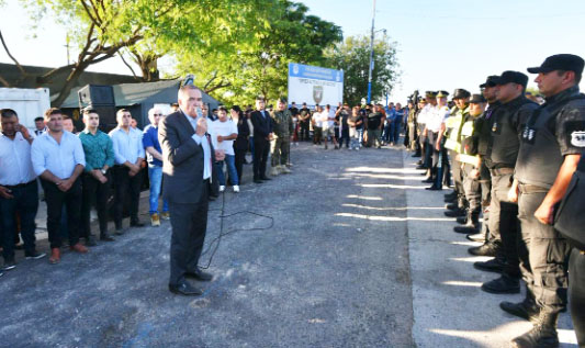  7 de abril: Jaldo inauguró el renovado destacamento policial