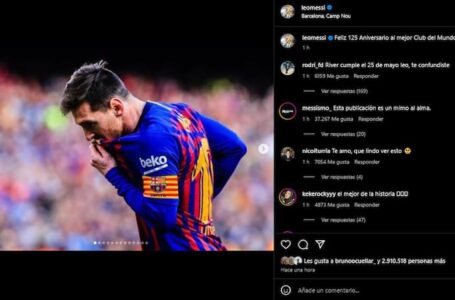 El emotivo posteo de Lionel Messi dedicado a un nuevo aniversario del Barcelona