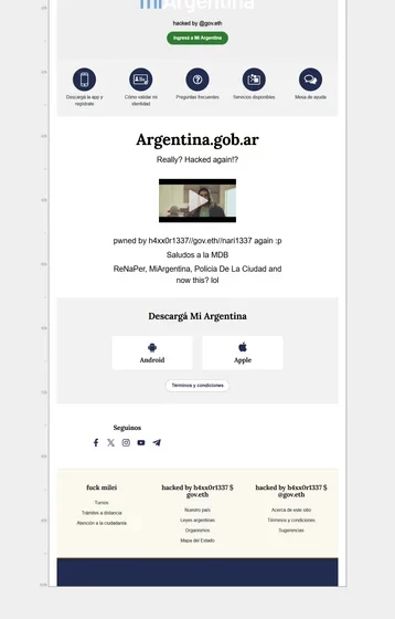  Hackeo masivo a Mi Argentina: alarma por la seguridad de los sistemas estatales