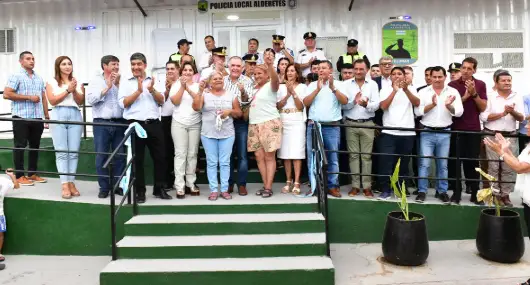  Jaldo inauguró un destacamento policial y la revalorización de la Cruz Papal en Alderetes