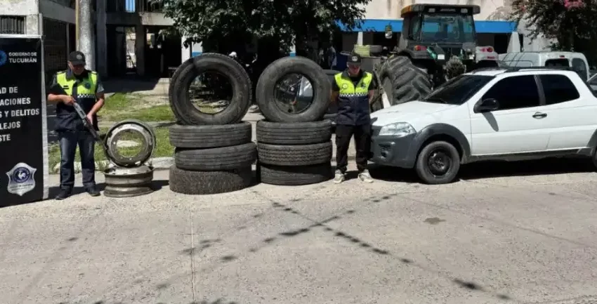  Casi un mes después hallaron las ruedas de un camión robadas de un galpón en Villa Quinteros