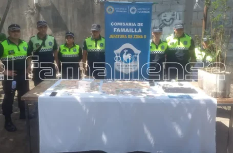 Acaban con dos kioscos de droga en Famaillá y recuperan objetos robados en escuelas de la zona