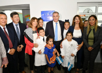 Jaldo inauguró un nuevo edificio en Escuela N.º 111 en Colonia Lolita y destacó la educación como política de Estado