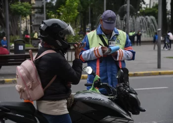 Secuestran más de 60 motos en operativo de tránsito en el centro de la ciudad