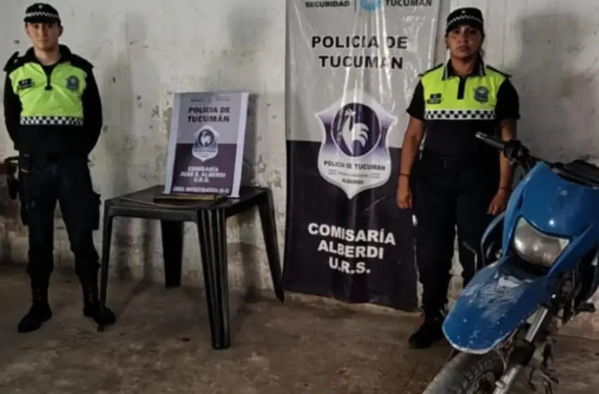 Alberdi: fueron en busca del Loco Látigo y se dieron con la moto robada en un asalto en 2017