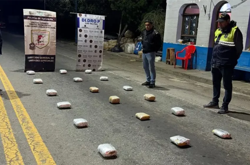 Detenido por transportar 21 kilos de marihuana en colectivo