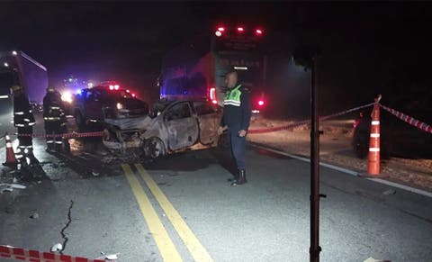 Feriado trágico: el tramo de ruta en el que dos hombres murieron calcinados tiene un triste historial