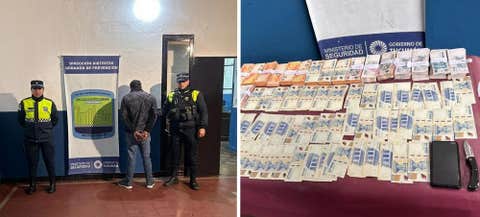 Detuvieron al acusado de robar en el banco ICBC: llevaba una mochila llena de dinero y una navaja