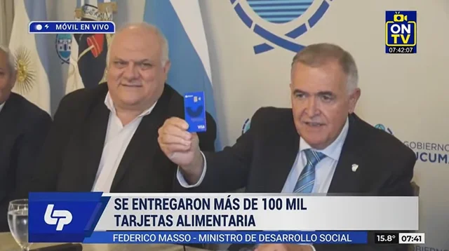 Más de 100 mil tucumanos ya acceden a la Tarjeta Alimentaria Independencia