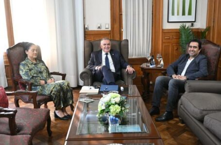 Jaldo se reunió con Mansilla y Fernández de Mansilla: obras en Río Chico y pedido de licencia legislativa