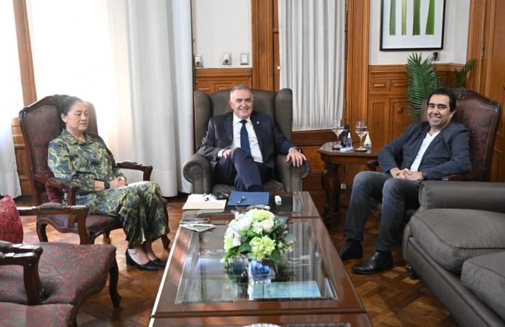 Jaldo se reunió con Mansilla y Fernández de Mansilla: obras en Río Chico y pedido de licencia legislativa