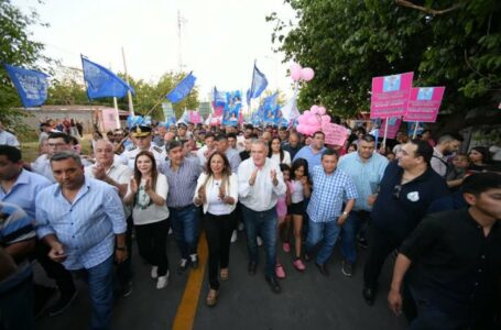Acevedo y Jaldo recorrieron obras en Los Ralos y apuntaron contra los recortes nacionales
