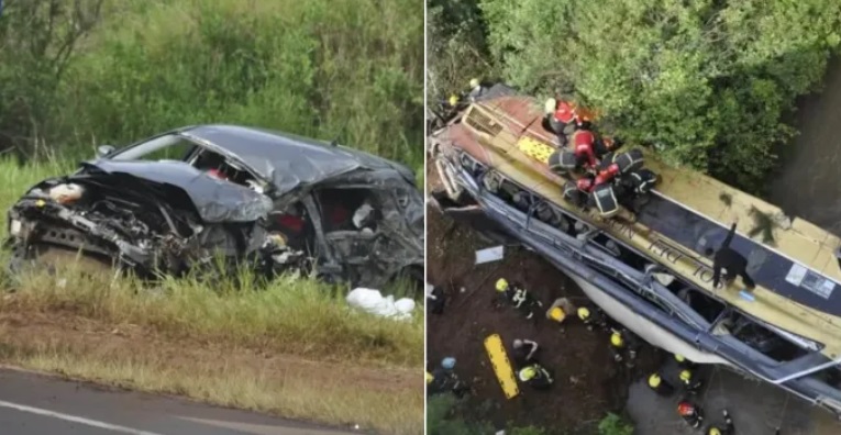 El inquietante audio del conductor del auto que chocó al colectivo en Misiones: «me quiero pegar un…»