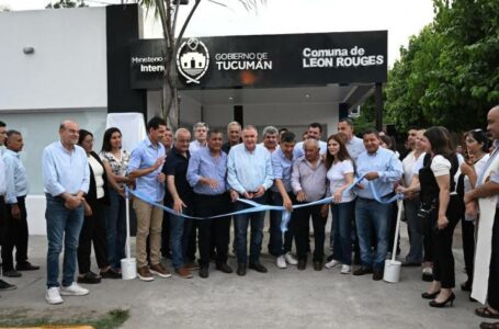 Jaldo inauguró obras de infraestructura y seguridad en León Rouges y Santa Rosa
