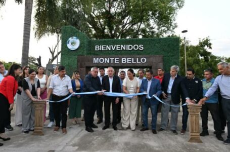 Jaldo participó del aniversario de Monte Bello e inauguró obras