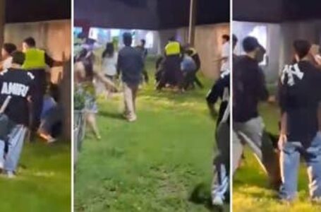 Fiesta de egresados en La Cocha terminó con una gresca que dejó cuatro policías heridos