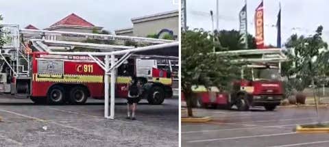 Grave incendio en una cocina del shopping Portal en Yerba Buena