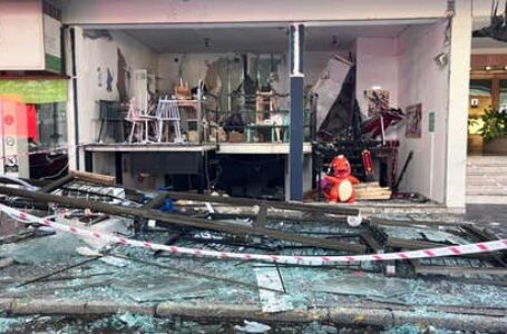 Explotó una máquina de café y destrozó totalmente un bar temático en pleno Barrio Norte