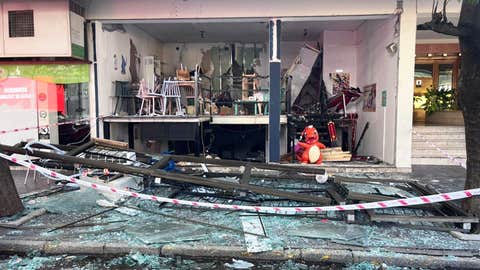  Explotó una máquina de café y destrozó totalmente un bar temático en pleno Barrio Norte