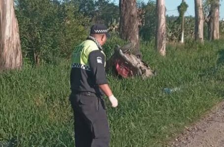 Tragedia vial en El Bracho: para la Policía el auto iba a gran velocidad cuando el chofer perdió el control