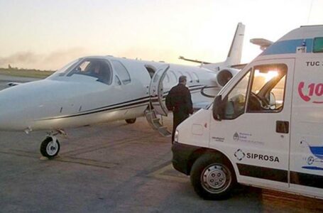 En el avión sanitario se trasladó a una paciente tucumana hacia Buenos Aires