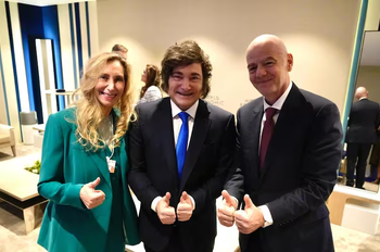 Milei se reunió en Davos con Gianni Infantino, titular de la FIFA