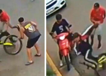Vecinos atrapan a ladrón en bicicleta que le arrebató el celular a una mujer en Banda del Río Salí