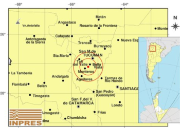 Dos sismos se registraron durante la noche del domingo en Tucumán