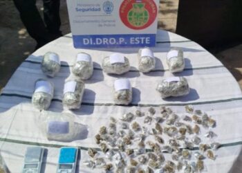 Decomisan más de un kilo de marihuana fraccionada y aprehenden a un sospechoso