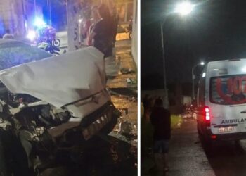 Chocó a dos motos en distintos puntos de la capital, dejó cuatro heridos y se dio a la fuga pero lograron detenerlo