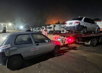 Retuvieron 15 vehículos en Lastenia durante un operativo de alcoholemia