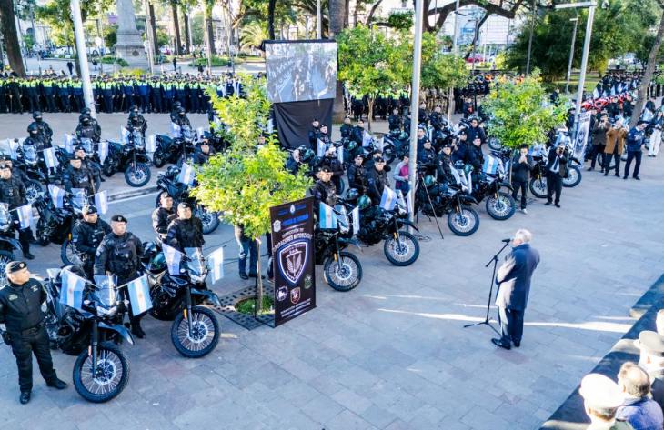 Jaldo entregó motos e insumos tecnológicos para reforzar la seguridad