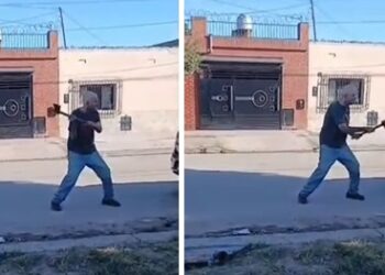 Escándalo en San Cayetano: Chofer de Uber defendió a sus pasajeros de un ataque con hacha y terminó detenido