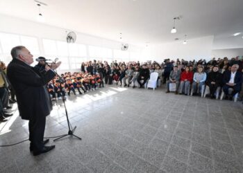 Jaldo inauguró el nuevo edificio de la Escuela de Nivel Inicial N°60 en El Chañar