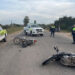 Un adolescente y una nena de 6 años que iban con un adulto resultaron heridos en un choque entre motos