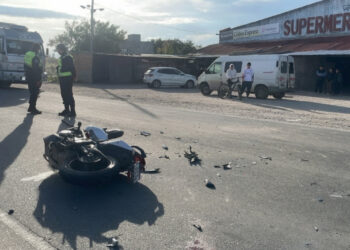 El fin de semana cerró con violento accidente de tránsito que dejó un motociclista herido en Ranchillos