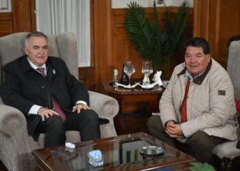 Jaldo recibió Enrique Orellana para avanzar en obras y fortalecer la educación superior