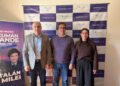 Claudio y Micaela Viña aceleran su armado político y se muestran junto a Lisandro Catalán pensando en 2027