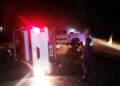 Un violento choque frontal entre dos camionetas en la Ruta 157 dejó dos heridos en las afueras de Atahona